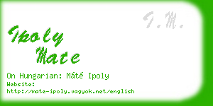 ipoly mate business card