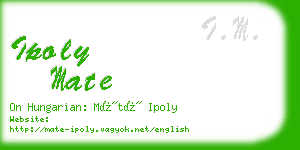 ipoly mate business card